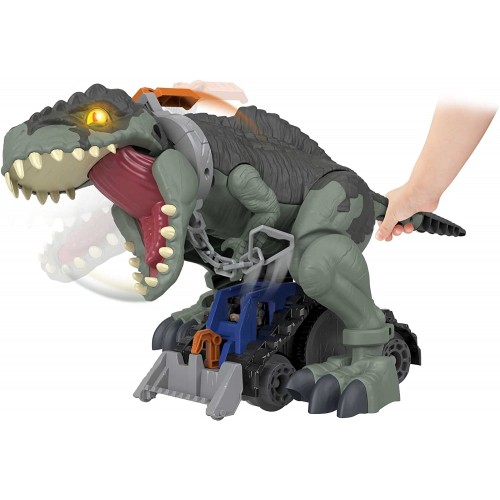 Mattel Imaginext Jurassic World Mega Stomp And Rumble Giga Dino, 16-Inch Tall Dinosaur Toy With Lights, Sounds GWT22 88796194653
