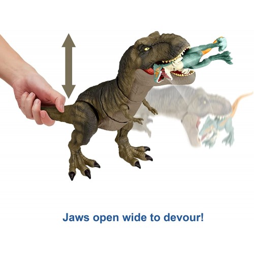 Mattel Jurassic World: Dominion Thrash N Devour Tyrannosaurus Rex Που Χτυπά Και Καταβροχθίζει HDY55 194735035403