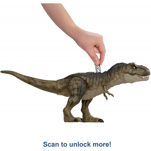 Mattel Jurassic World: Dominion Thrash N Devour Tyrannosaurus Rex Dinosaur Action Figure 21 In Long With Sound HDY55 19473503540