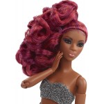 Mattel Barbie Signature Looks Doll Petite, Red Hair Fully Posable Fashion Wearing Glittery Crop Top And Skirt, Gift For Collecto