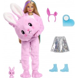 Mattel Barbie Cutie Reveal Doll With Bunny Plush Costume And 10 Surprises Including Mini Pet And Color Change HHG19 194735071616