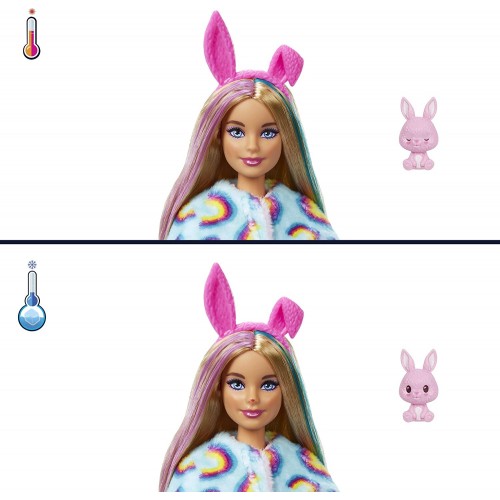 Mattel Barbie Cutie Reveal Doll With Bunny Plush Costume And 10 Surprises Including Mini Pet And Color Change HHG19 194735071616