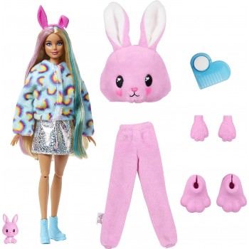 Mattel Barbie Cutie Reveal Doll With Bunny Plush Costume And 10 Surprises Including Mini Pet And Color Change HHG19 194735071616
