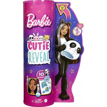 Mattel Barbie Cutie Reveal Doll With Panda Plush Costume And 10 Surprises Including Mini Pet And Color Change HHG22 194735071609