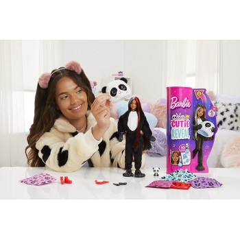Mattel Barbie Cutie Reveal Doll With Panda Plush Costume And 10 Surprises Including Mini Pet And Color Change HHG22 194735071609