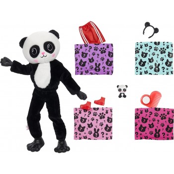 Mattel Barbie Cutie Reveal Doll With Panda Plush Costume And 10 Surprises Including Mini Pet And Color Change HHG22 194735071609