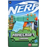 Hasbro Nerf Microshots Minecraft Guardian Mini Blaster, Minecraft Guardian Mob Design, Includes 2 Official Nerf Elite Darts F441
