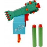 Hasbro Nerf Microshots Minecraft Guardian Mini Blaster, Minecraft Guardian Mob Design, Includes 2 Official Nerf Elite Darts F441