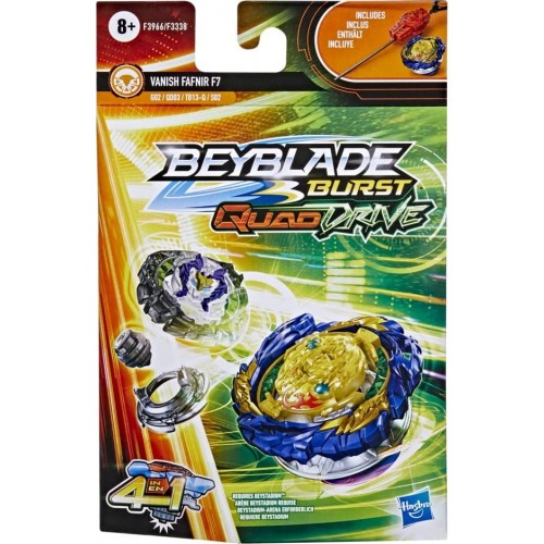 Hasbro Beyblade Burst Quaddrive Vanish Fafnir F7 Spinning Top Starter Pack F3338 / F3966 5010993936724