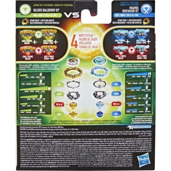 Hasbro Beyblade Quad Drive Magma Roktavor Vs Gilded Balderov F3337 / F3963 5010993936595