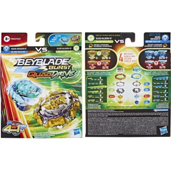 Hasbro Beyblade Quad Drive Magma Roktavor Vs Gilded Balderov F3337 / F3963 5010993936595