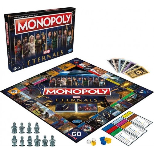 Hasbro Monopoly Marvel Studios Eternals Edition Board Game For Fans F1659 5010993811021