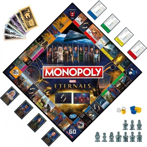 Hasbro Monopoly Marvel Studios Eternals Edition Board Game For Fans F1659 5010993811021