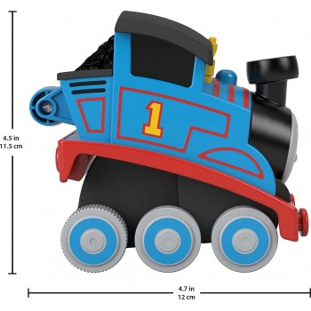 Mattel Thomas And Friends Press N Go Stunt Train Engine Thomas Racing Toy Vehicle For Toddlers And Preschool Kids Ages 2+ HGX70 