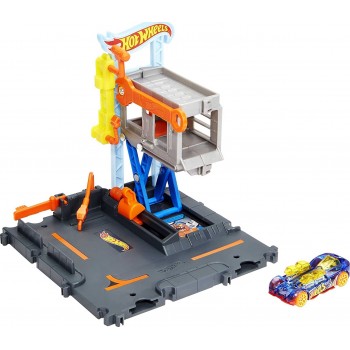 Mattel Hot Wheels City Downtown Repair Station Playset With 1 Hot Wheels Car, Connects To Other Sets And Tracks HDR24 / HDR25 19