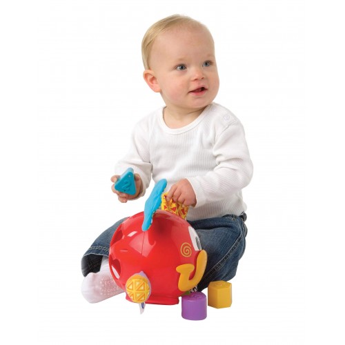 Playgro Εκπαιδευτικός Ελεφαντούλης Με 6 Σχήματα 0180262 9321104802620