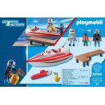 Playmobil Speed Boot With Underwater Motor, Floating, 4 Years And Above 70744 4008789707444