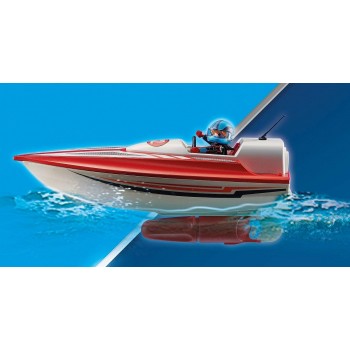 Playmobil Speed Boot With Underwater Motor, Floating, 4 Years And Above 70744 4008789707444