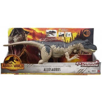 Mattel Jurassic World - Αρθρωτή Φιγούρα Dinosauros Allosaurus 44,5 Cm Μήκος. Με Ήχους HFK06 194735041626