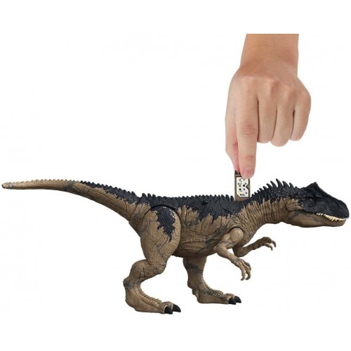 Mattel Jurassic World - Articulated Figure Dinosauro Allosaurus Dano Extremo 44.5 Cm Length. With Sounds HFK06 194735041626