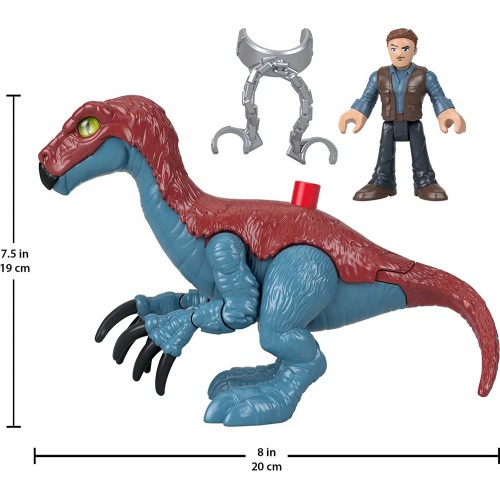 Mattel Imaginext Jurassic World Dominion Therizinosaurus Dinosaur And Owen Figure Set GVV65 / GVV63 887961933499