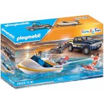 Playmobil Family Fun Pick-Up With Speedboat 70534 4008789705341