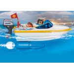 Playmobil Family Fun Pick-Up With Speedboat 70534 4008789705341