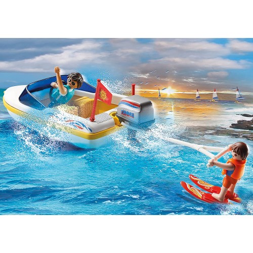 Playmobil Family Fun Φορτηγάκι Με Τρέιλερ Και Ταχύπλοο 70534 4008789705341