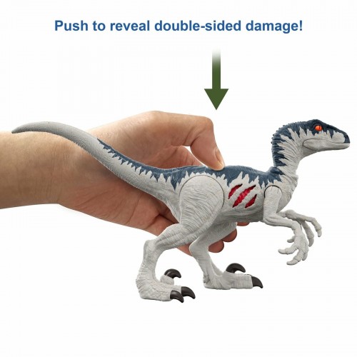 Mattel Jurassic World Dominion Extreme Damage Velociraptor Δεινόσαυρος Με Σπαστά Μέλη GWN13 / GWN14 887961943757