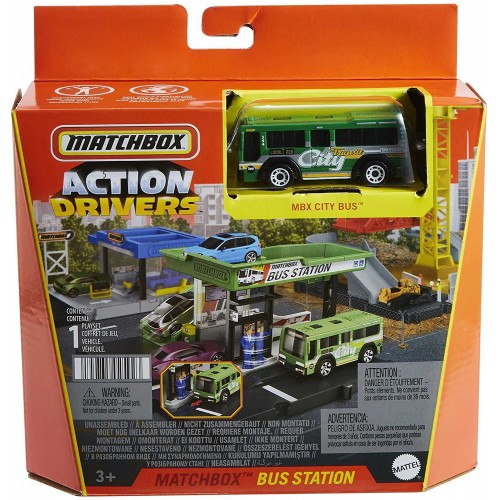 Mattel Action Drivers Bus Station Σταθμός Λεωφορείων HJT89 / HDL08 194735025923