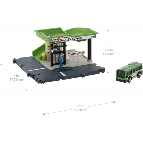 Mattel Action Drivers Bus Station Σταθμός Λεωφορείων HJT89 / HDL08 194735025923