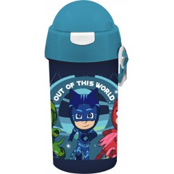 Diakakis imports Παγούρι 500Ml Πλαστικό με Καλαμάκι 9X19 PJ Masks - 1 τμχ 000484262 5205698557262