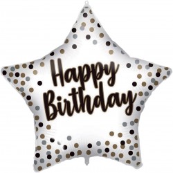 PROCOS Μπαλόνι White Gold Birthday Foil 46 Cm 092417 5201184924174