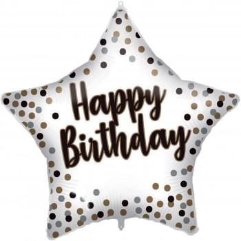 PROCOS White Gold Birthday Foil 46 Cm 092417 5201184924174