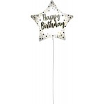 PROCOS White Gold Birthday Foil 46 Cm 092417 5201184924174