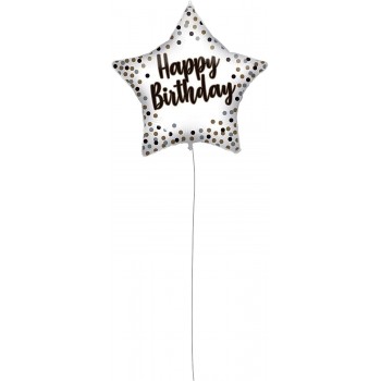 PROCOS Μπαλόνι White Gold Birthday Foil 46 Cm 092417 5201184924174