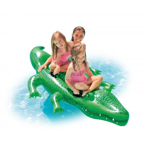 INTEX Φουσκωτός Μεγάλος Κροκόδειλος Giant Gator Ride-On 203X114εκ 58562 6941057458564