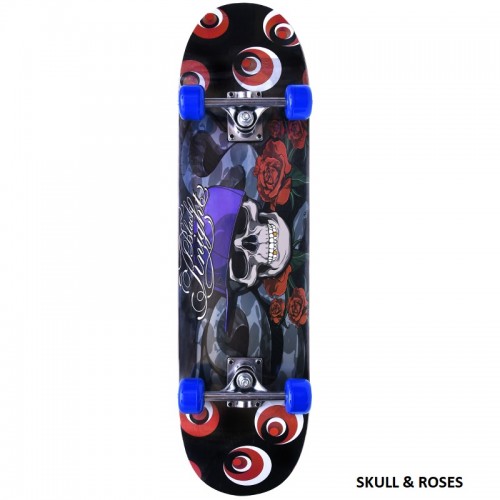 ΑΘΛΟΠΑΙΔΙΑ Skateboard No 2 SKULL & ROSES 001.4000 9985777003618