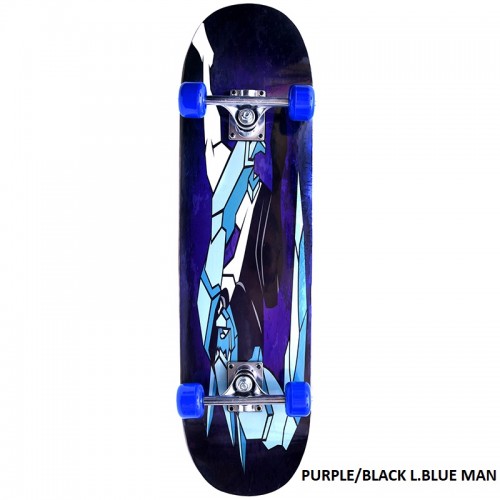 ΑΘΛΟΠΑΙΔΙΑ Skateboard No 2 PURPLE/BLACK L.BLUE MAN 001.4000 9985777003632
