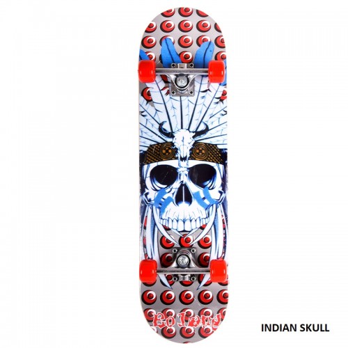 ΑΘΛΟΠΑΙΔΙΑ Skateboard No 2 INDIA SKULL 001.4000 9985777003595