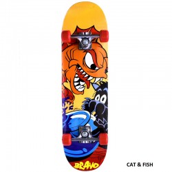 ΑΘΛΟΠΑΙΔΙΑ Skateboard No 2 CAT & FISH 001.4000 9985777003557