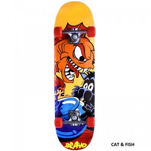 ΑΘΛΟΠΑΙΔΙΑ Skateboard No 2 CAT & FISH 001.4000 9985777003557
