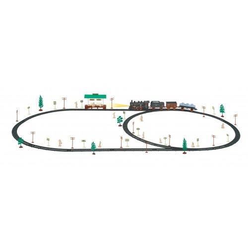 Toys-shop Choice B/O Τρένο Σιδηρόδρομος Σετ Με Φώτα JB049012 6990416490127