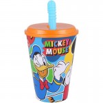 Group Operation Ποτηρι Με Καπάκι Και  Καλαμάκι Mickey 430Ml B50130 8412497501304