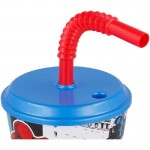Group Operation Ποτηρι Με Καπάκι Και  Καλαμάκι Spiderman 430Ml B51330 8412497513307