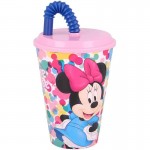 Group Operation Ποτηρι Με Καπάκι Και  Καλαμάκι Minnie 430Ml B51130 8412497511303