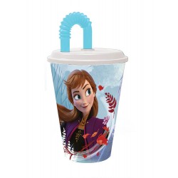 Group Operation Ποτηρι Με Καπάκι Και  Καλαμάκι Frozen 430Ml B51030 8412497510306