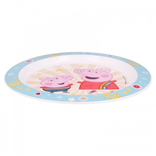 Stor Shallow Peppa Plastic Plate 22Cm B41247 8412497412471