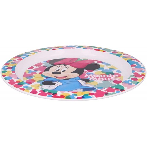 Stor Πιάτο Ρηχό Minnie Feel Good Χωρίς BPA Κατάλληλο Για Φούρνο Μικροκυμάτων B51147 8412497511471