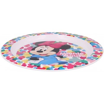 Stor Plate For Children - Without BPA - Suitable For Microwave | Minnie Feel Good B51147 8412497511471